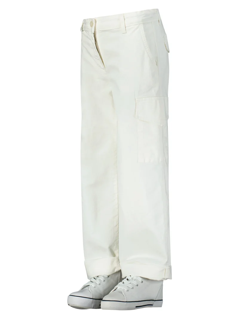 Cargohose Weiß