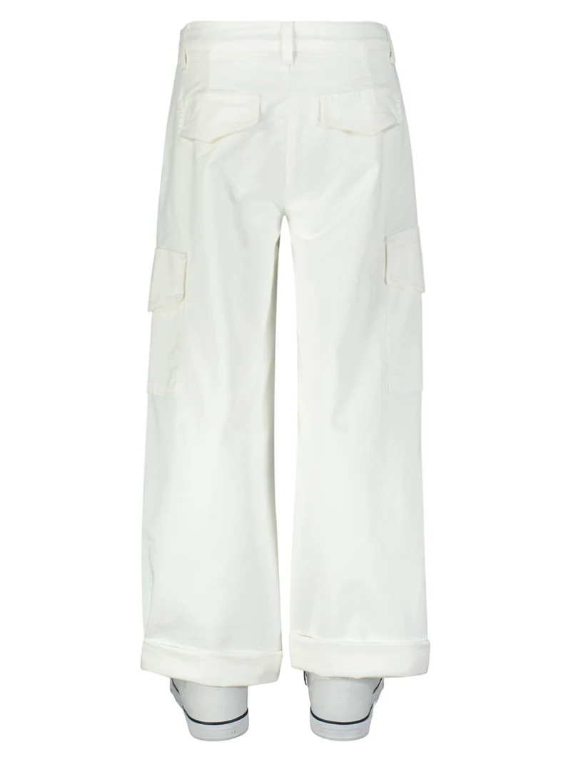Cargohose Weiß
