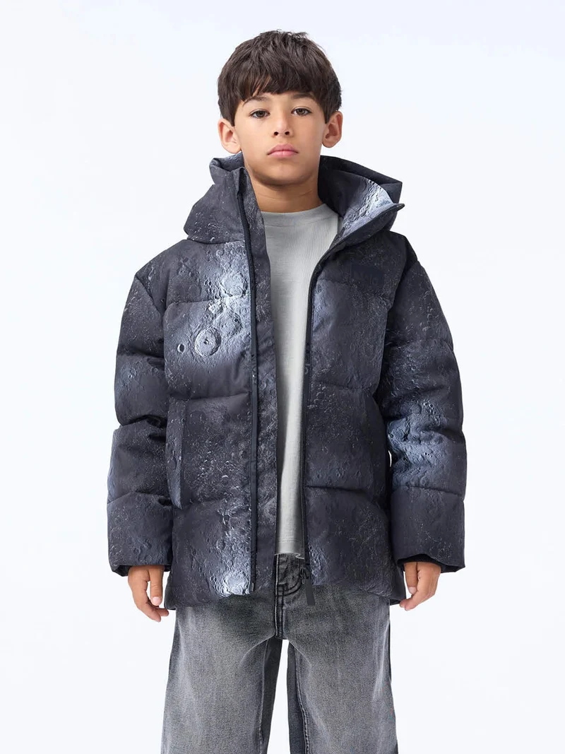 Wintermantel Hilo Grau