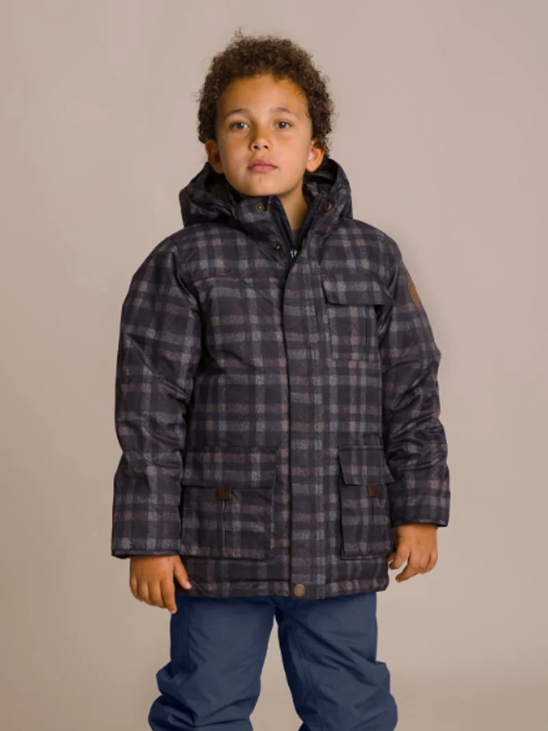 Wintermantel Blau