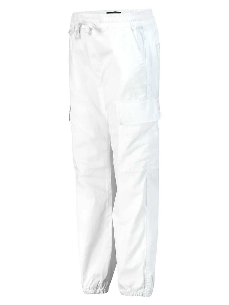 Cargohose Weiß