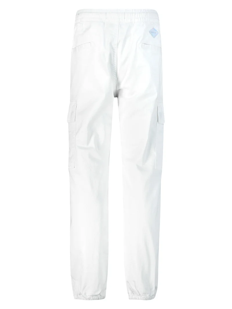 Cargohose Weiß