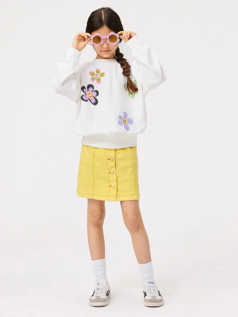 Sweatshirt Marge Weiß