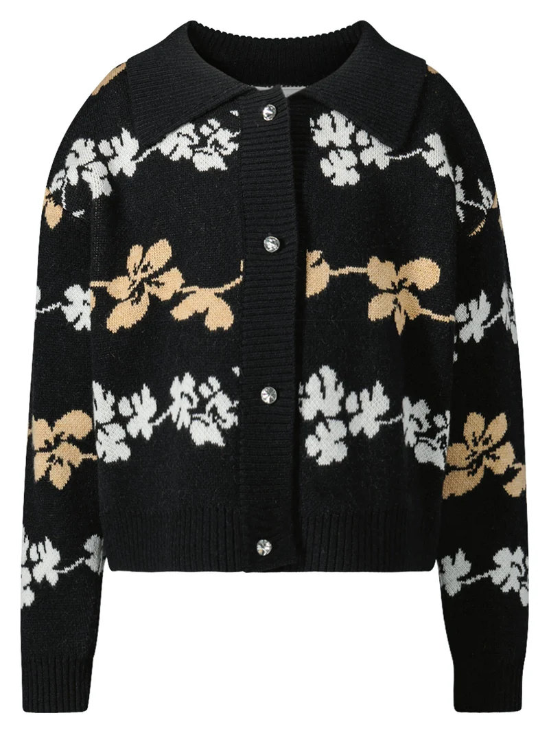 Strickjacke Schwarz