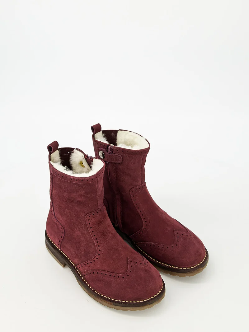 Stiefel Bordeauxrot