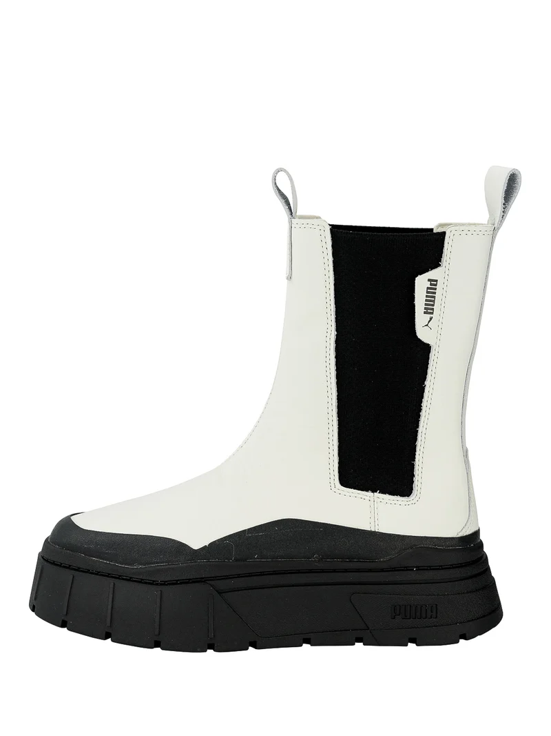 Stiefel Mayze Stack Chelsea Weiß