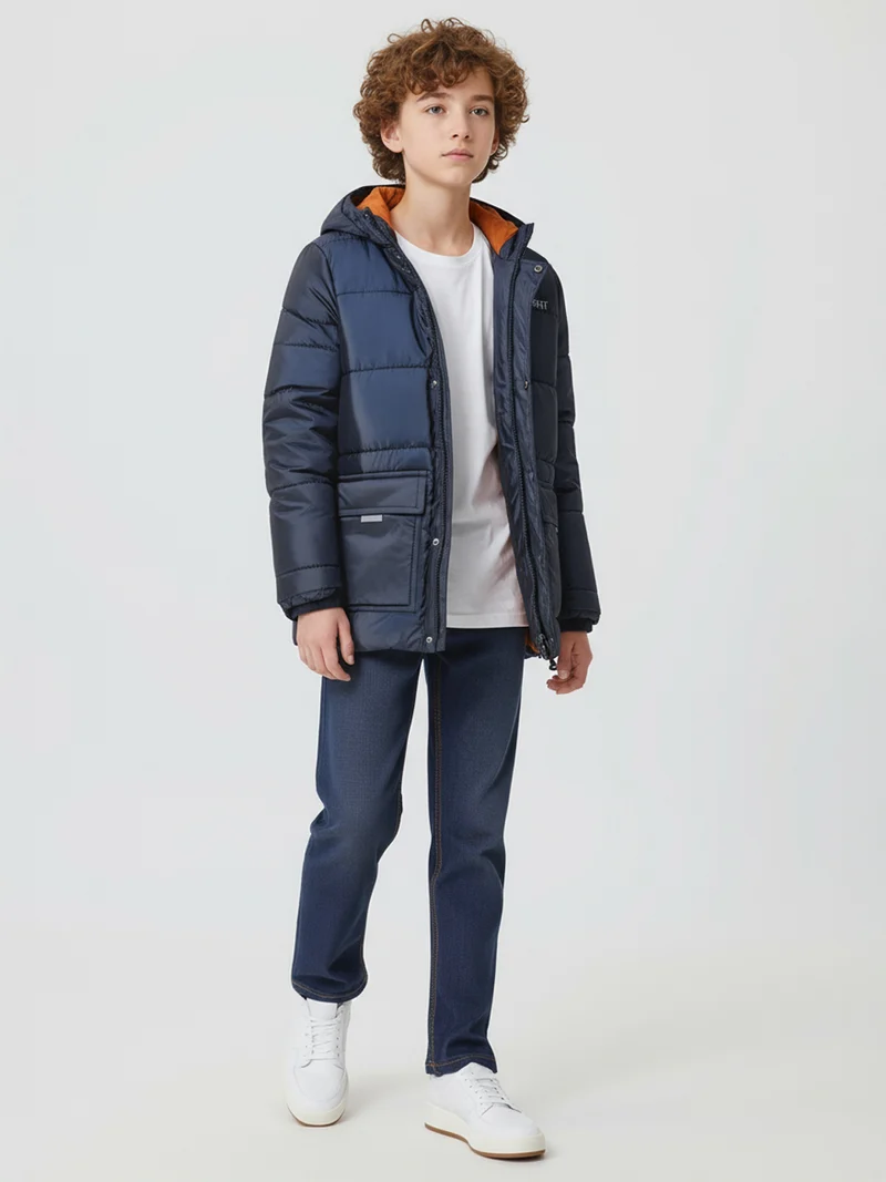 Parka Marineblau