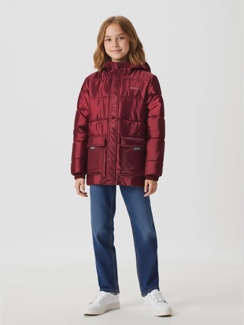 Parka Bordeauxrot