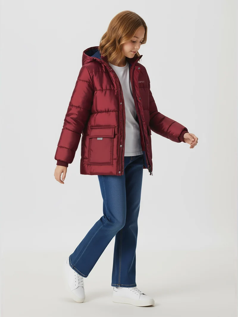 Parka Bordeauxrot