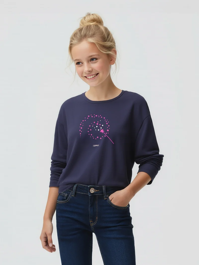 Longsleeve Marineblau