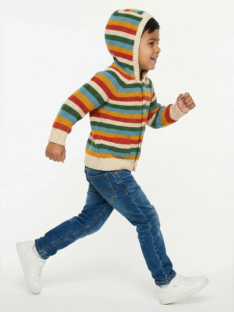 Strickjacke Mehrfarbig