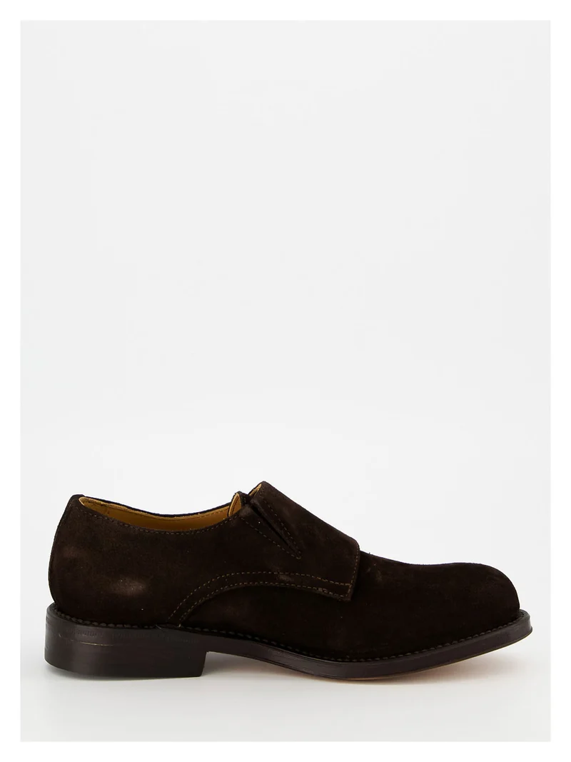 Derbyschuhe Cuoio Velour Braun