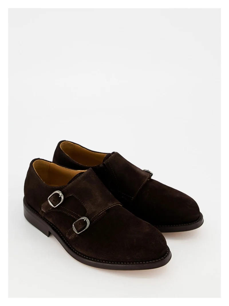 Derbyschuhe Cuoio Velour Braun