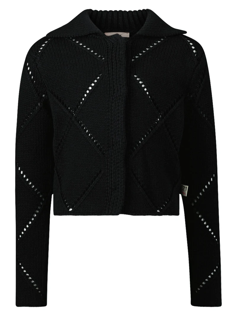 Strickjacke Schwarz
