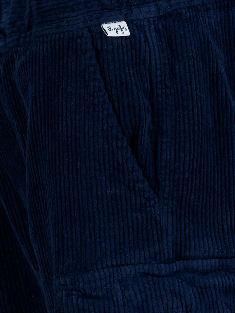 Cordhose Marineblau