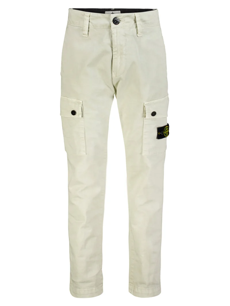 Cargohose Cremeweiß