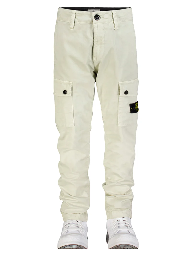 Cargohose Cremeweiß