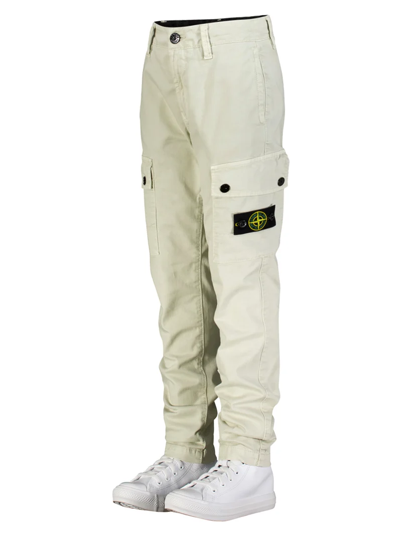 Cargohose Cremeweiß