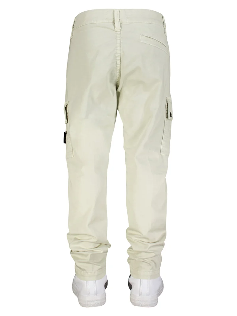 Cargohose Cremeweiß