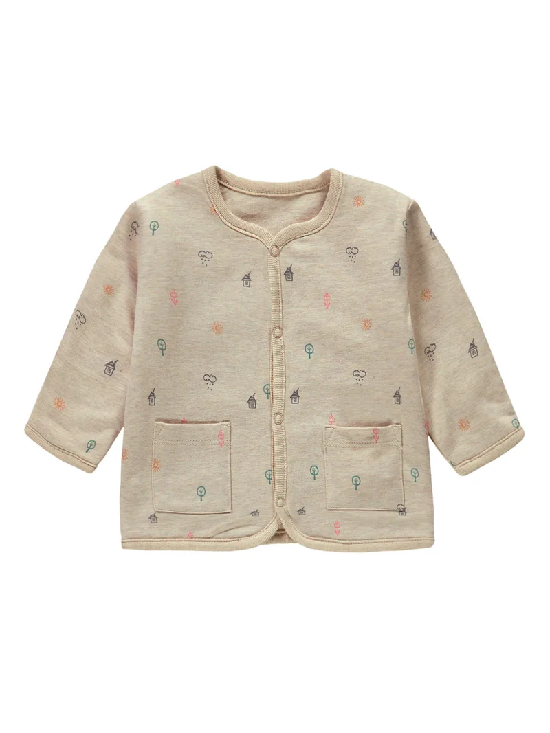 Sweatjacke Hello Sunshine Beige