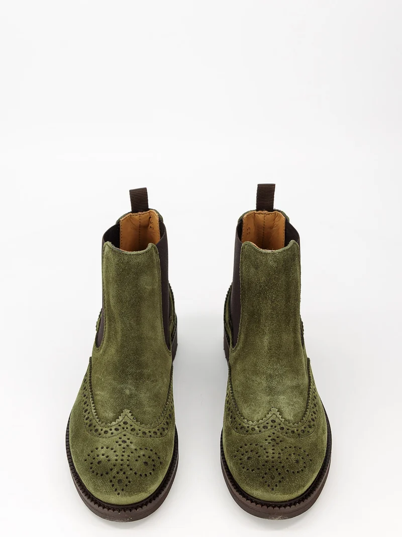 Stiefeletten Olivgrün