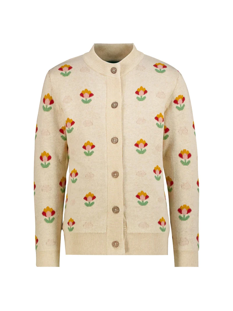 Strickjacke Beige
