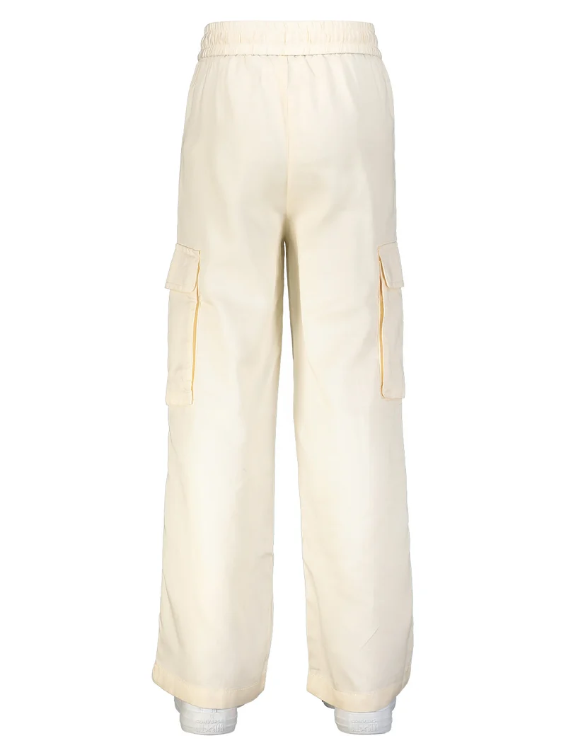 Cargohose Satin Cargo Cremeweiß