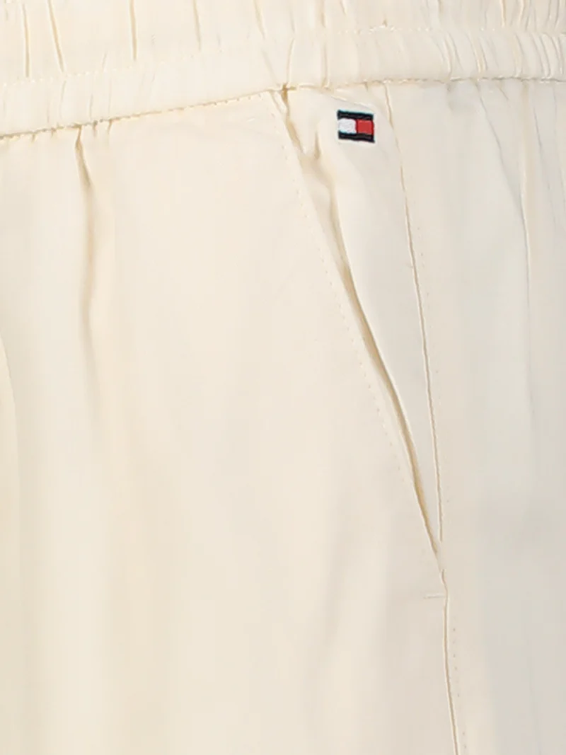 Cargohose Satin Cargo Cremeweiß